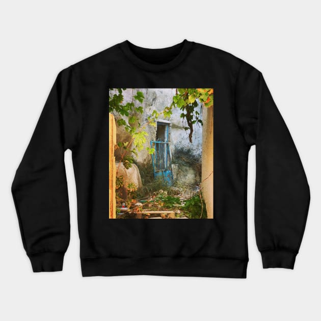 Santorini Doors 1 Crewneck Sweatshirt by ephotocard